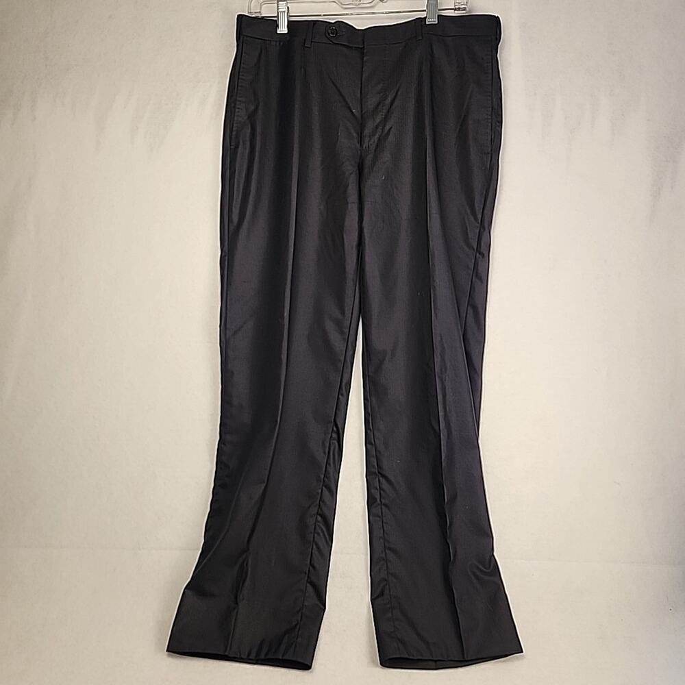 Ermenegildo Zegna Mila Men's Black Superfine Wool Mens Dress Suit Pants 34x28